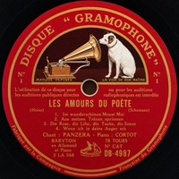 Disque Gramophone : Cortot - Schumann 